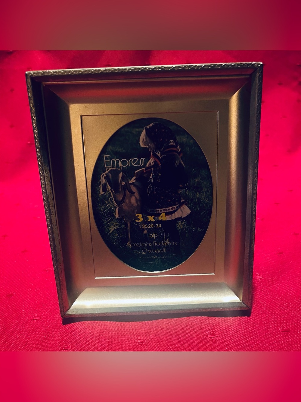 Rare Vintage Metallic Gold Picture Frame - Home Accents